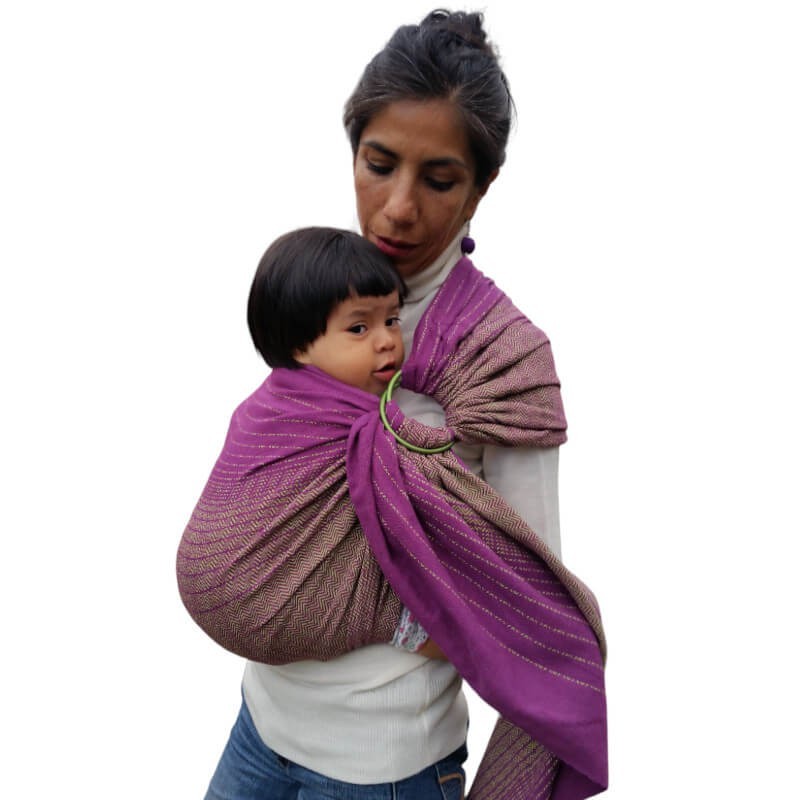 Rebozo para bebé Bandolera Espiguilla  - 9