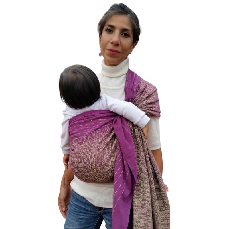 Rebozo para bebé Bandolera Espiguilla  - 10